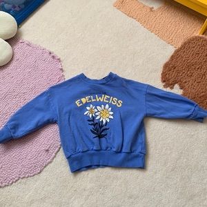 Mini Rodini blue crew neck sweatshirt - 3T